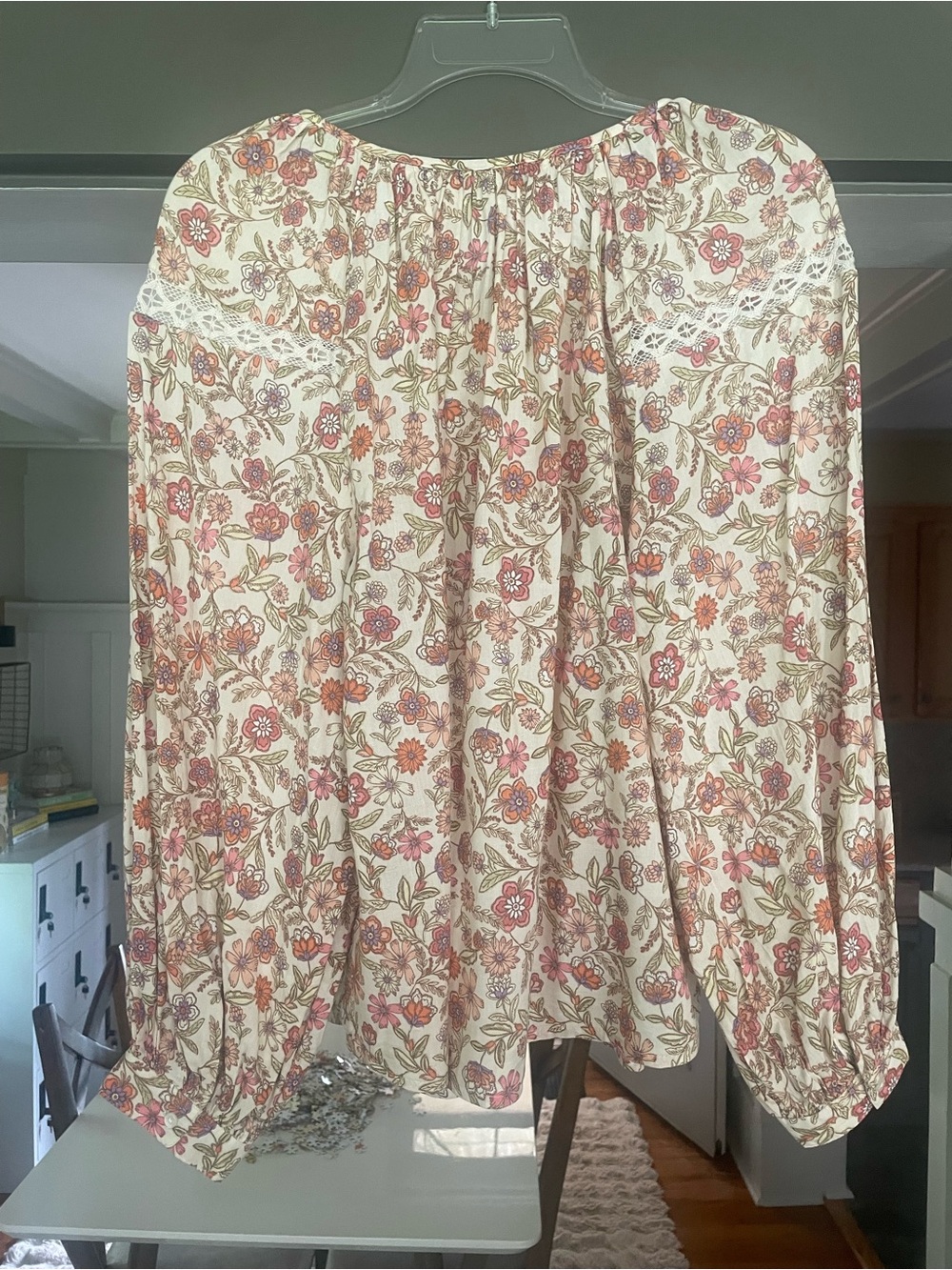Old Navy Boho Long-Sleeve Peasant Top - Picture 6 of 7